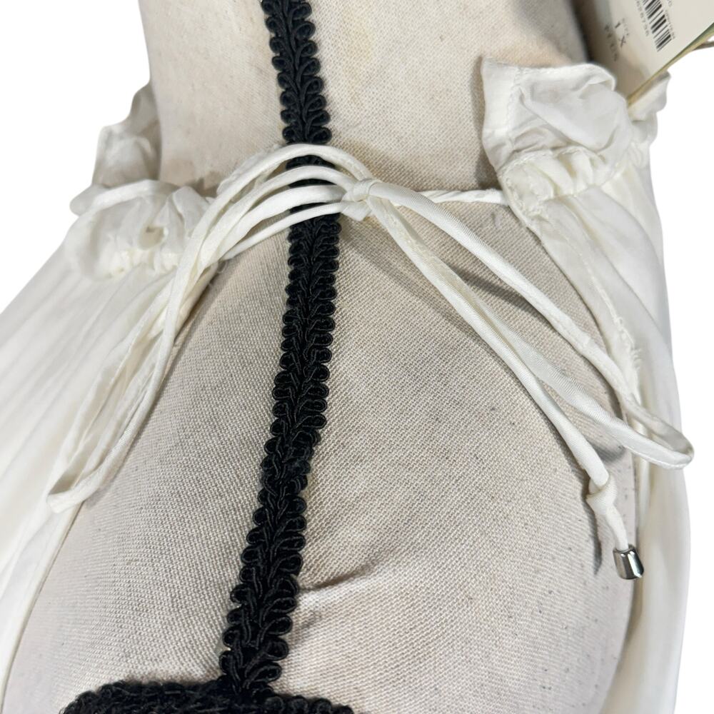 Anthropologie Let Me Be 1X-Large Halter Mini Dress Tiered Tie Shoulder Ruffled - Picture 11 of 16